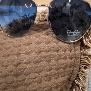 Jessica Simpson Black Aviator Sunglasses